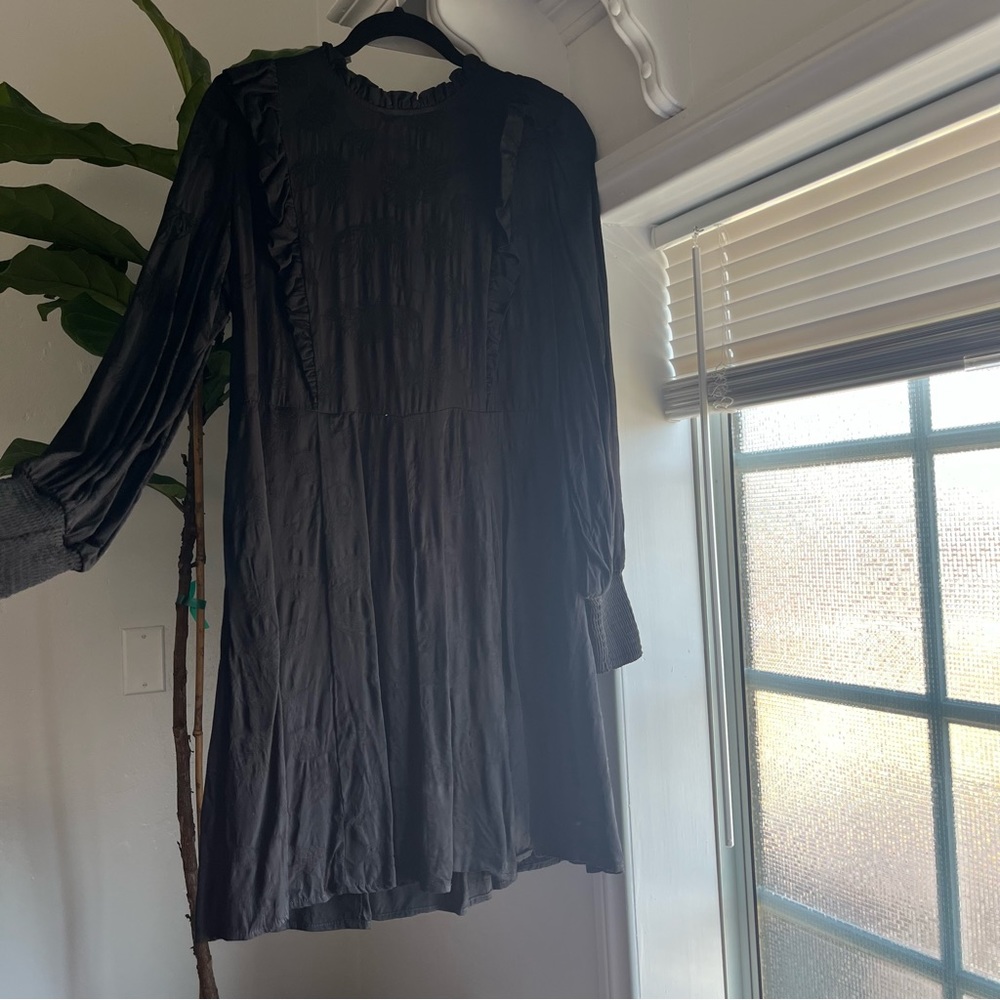 Silky Black Dress by Thōught UK
